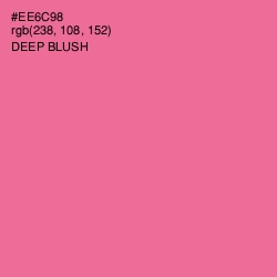 #EE6C98 - Deep Blush Color Image